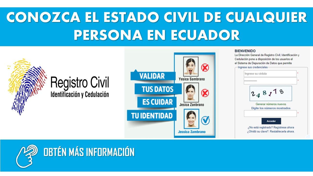 Conozca el estado Civil de cualquier persona en Ecuador